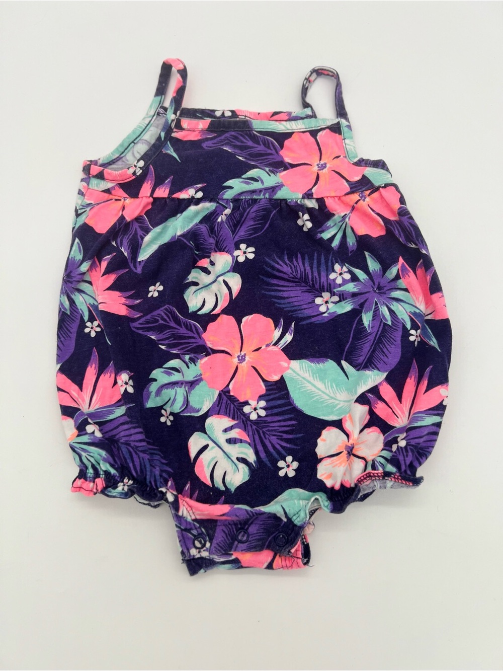 Carters Baby Girl Multicolor Floral Jumpsuit One Piece 24M 100% Cotton